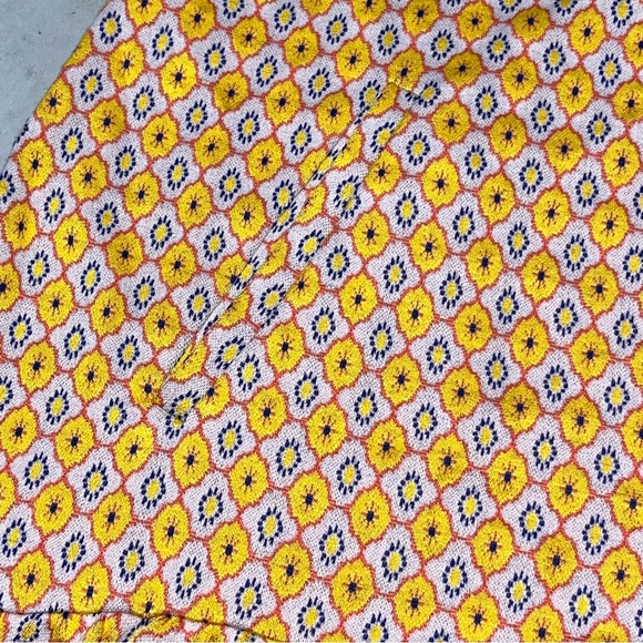 Tyler Boe V Neck Sleeveless Poppy Jacquard Retro Dress size Medium - Picture 7 of 10